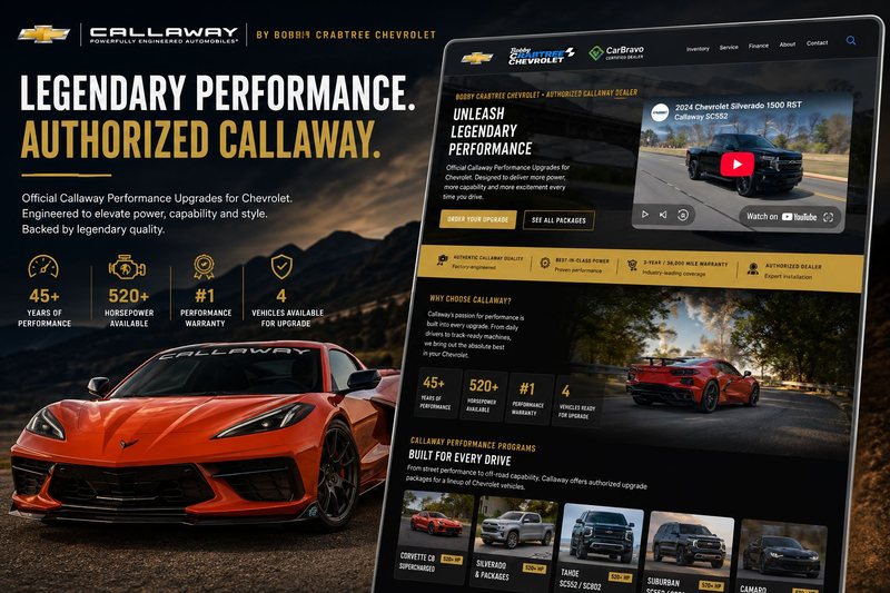 Callaway Performance program page