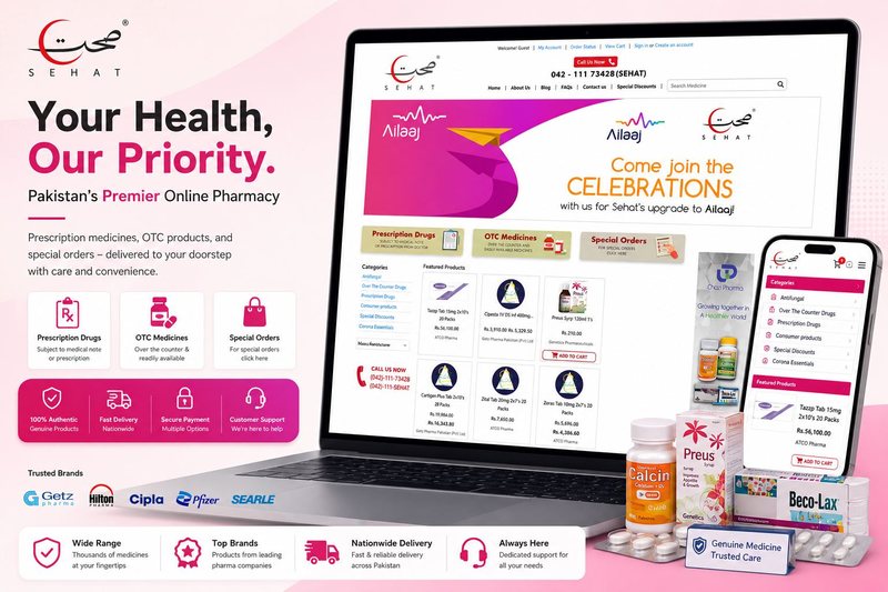 Sehat.com.pk online pharmacy